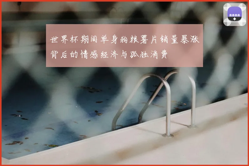 世界杯期间单身狗粮薯片销量暴涨背后的情感经济与孤独消费